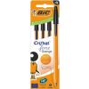 Długopis Orange Fine Cristal 4szt czarny BIC
