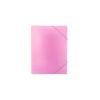 Teczka z gumką A4 PP pastel różowa