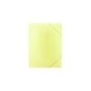 Teczka z gumką A4 PP pastel żółta