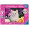 Puzzle XXL 100 Brokatowy kotek