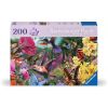 Puzzle XL 200 Kwiaty i motyle