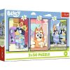 Puzzle 3x50 Rodzina Bluey TREFL
