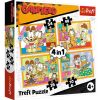 Puzzle 4w1 Garfield kocha lazanię TREFL