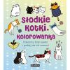 Słodkie kotki. Kolorowanka. Pokoloruj koty kawaii