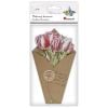 Dekoracje kartonowe Flower Letter tulipany 9szt