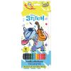 Kredki ołówkowe trójkątne 12 kolorów Stitch