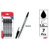 Długopis czarny 1.0mm 7szt