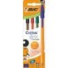 Długopis Orange Fine Cristal 4szt mix BIC