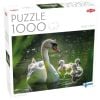 Puzzle 1000 Łabędź na jeziorze z dziećmi