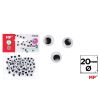 Oczy ruchome samoprzylepne 20mm