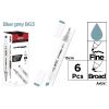 Marker Chromax z 2 końcówk. blue grey BG3 (6szt)