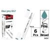 Marker Chromax z 2 końcówk. blue grey BG7 (6szt)