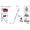 Marker Chromax z 2 końcówk. green grey GG5 (6szt)