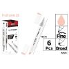 Marker Chromax z 2 końcówk. fruit pink 28 (6szt)