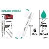 Marker Chromax z 2 końcówk. green 53 (6szt)