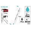 Marker Chromax z 2 końcówk. ice blue 65 (6szt)