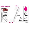 Marker Chromax z 2 końcówk. pastel violet 84 (6szt