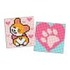 Diamentowa mozaika Kids naklejka - Corgi 9x9cm