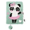 Pamiętnik A5/96K z kłódką 3D Panda ballerina