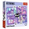 Puzzle 4w1 Dzień Kuromi Hello Kitty TREFL