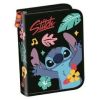 Piórnik dwuklapkowy bez wyposażenia Stitch black