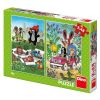 Puzzle 2w1 Krecik i Przyjaciele 2x48el