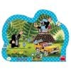 Puzzle 25 ramkowe Krecik i samochodzik