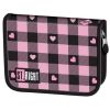 Piórnik dwuklapkowy bez wyposażenia Pink Checkered