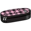 Piórnik saszetka z wewnętrzną klapką Pink Checker