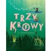 Trzy krowy w niebieskich kajakach