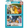 Puzzle 2x48 Król Lew Zakochany kundel