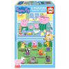Puzzle drewniane 2x25 Świnka Peppa