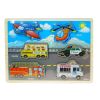 Puzzle drewniane Pojazdy