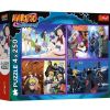 Puzzle 4x250 Przygody Naruto Uzumaki TREFL