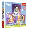 Puzzle 3w1 Poznaj Bluey TREFL