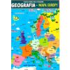 Karta edu składana geografia - Europa A4