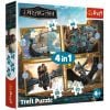 Puzzle 4w1 Jak wytresować smoka, Smocze dni TREFL