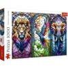 Puzzle 1000 Witraż: Zwierzęta TREFL