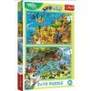 Puzzle 2x70 Trefliki w Krainie Zwierząt TREFL