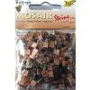 Mozaika kamyczki marmurkowe 5x5mm brązowa