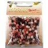 Mozaika kamyczki marmurkowe 5x5mm czerwona