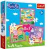 Puzzle 3w1 Peppa i przyjaciele TREFL