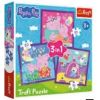 Puzzle 3w1 Zwyczaje świnki Peppy TREFL