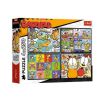 Puzzle 4x250 Garfield nie lubi poniedziałków TREFL