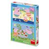 Puzzle 2x48 Świnka Peppa na wakacjach