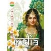 Kolorowanka A4 pionowa 8 obrazków India zielony