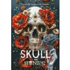 Kolorowanka A4 pionowa 8 obrazków Skull czerwone