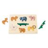 Puzzle drewniane ze zwierzętami 7el