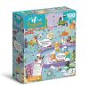 Puzzle 100 Look&Find Kocie kafejka