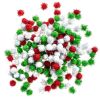 Pompony poliestrowe metalizowane 15mm 200szt